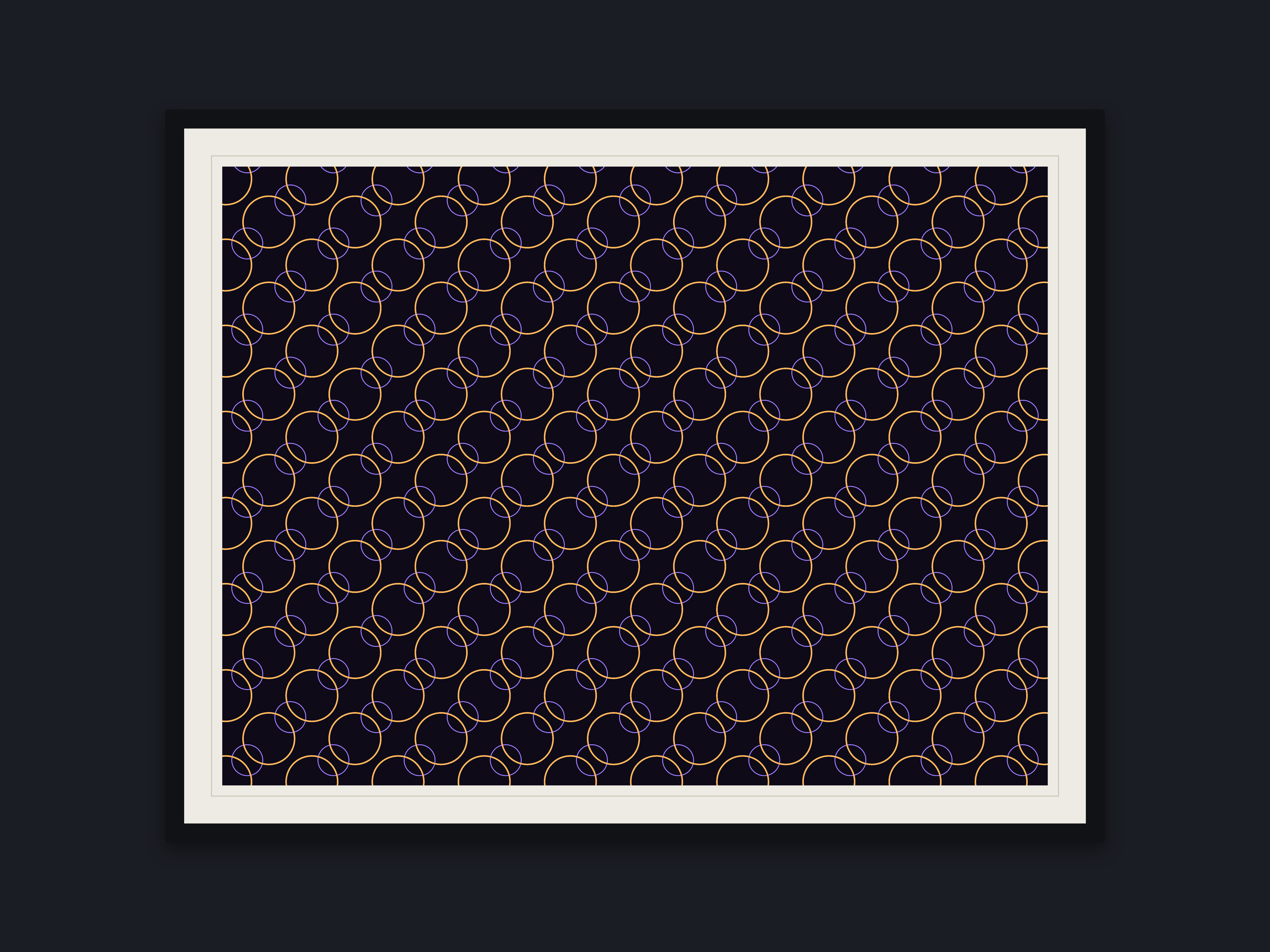 Overlapping Circles Grid — Museum Ember Weave